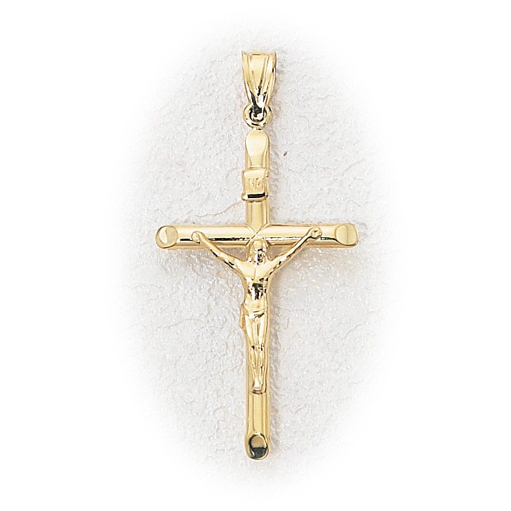Lucchetta - 14k Gold Italian Authentic Christian Cross Necklace for Women  and Girls : Clothing, Shoes & Jewelry - Amazon.com